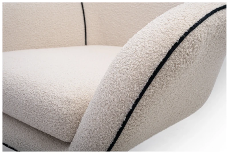 Fotel obrotowy ELIS tapicerowany nowoczesny do salonu - Now or never 03