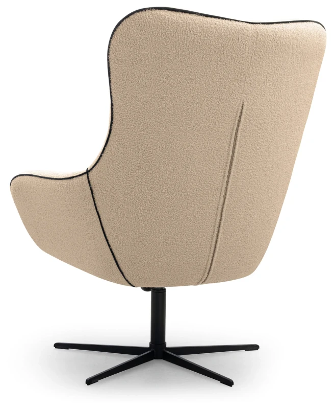 Fotel obrotowy ELIS tapicerowany nowoczesny do salonu - Now or never 06