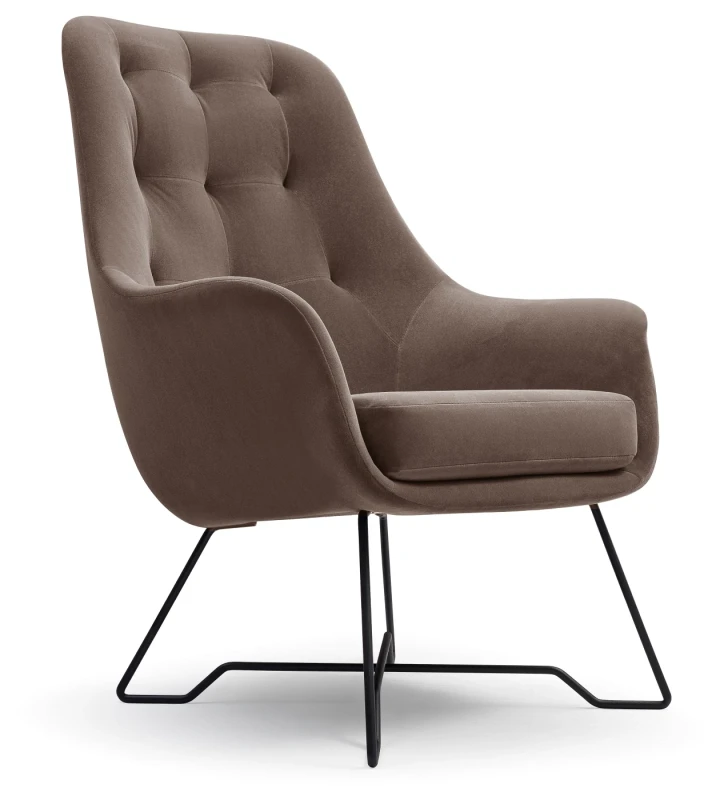 Fotel tapicerowany EZO nowoczesny do salonu - Monolith 20