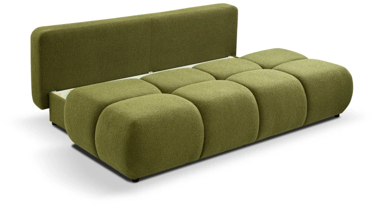 Sofa rozkładana MILO 214 cm z funkcją spania i pojemnikiem na pościel - Now or Never 38