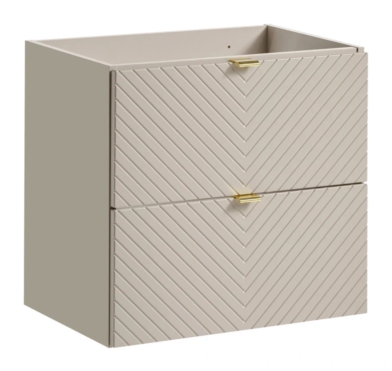 Zestaw mebli łazienkowych VIVA CASHMERE z blatem dąb 160 cm - szafka pod umywalkę