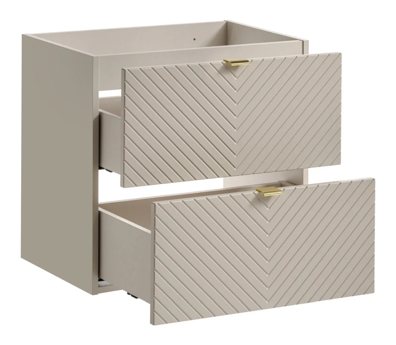 Zestaw mebli łazienkowych VIVA CASHMERE z blatem dąb 160 cm - szafka pod umywalkę