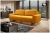 Sofa rozkładana VENA 244 cm z funkcją spania i pojemnikiem na pościel - Velluto 8 Mustard