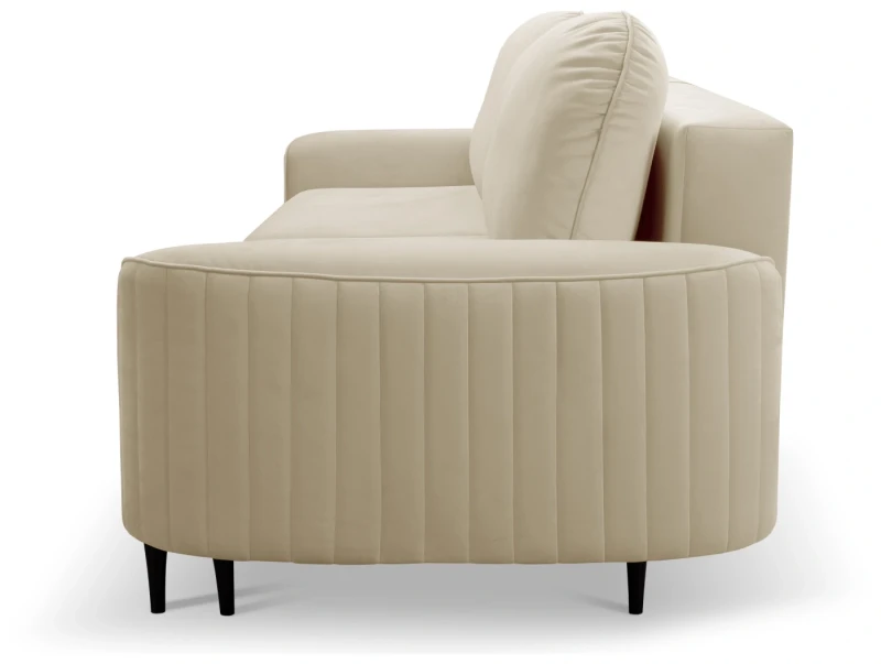 Sofa rozkładana VENA 244 cm z funkcją spania i pojemnikiem na pościel - Velluto 2 Beige
