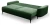 Sofa rozkładana VENA 244 cm z funkcją spania i pojemnikiem na pościel - Velluto 10 Dark Green