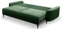 Sofa rozkładana VENA 244 cm z funkcją spania i pojemnikiem na pościel - Velluto 10 Dark Green