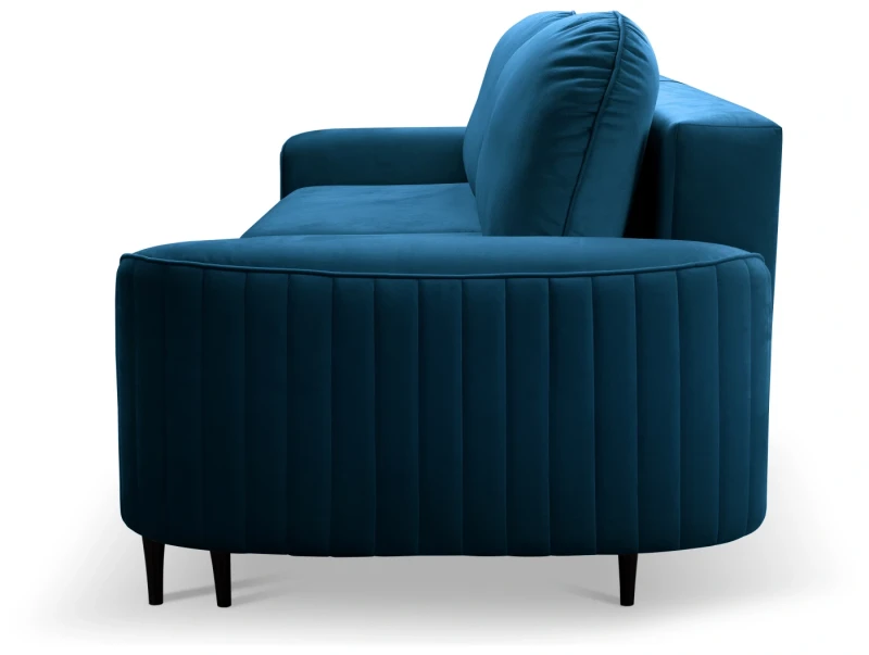 Sofa rozkładana VENA 244 cm z funkcją spania i pojemnikiem na pościel - Velluto 11 Blue