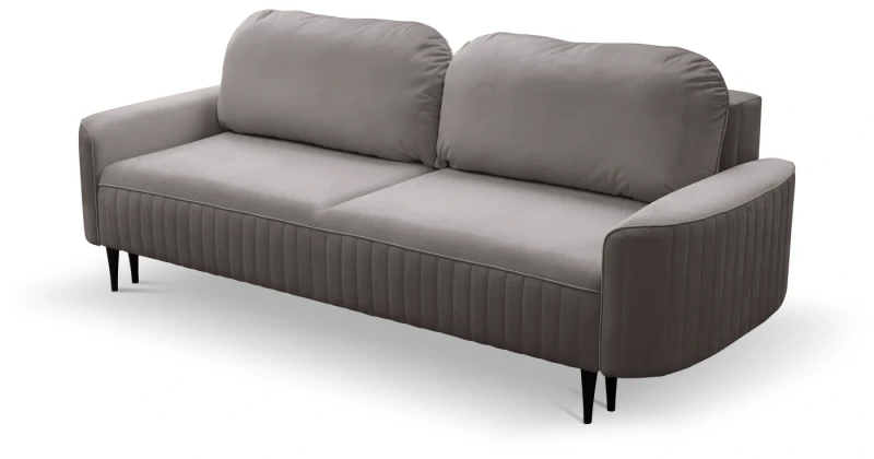 Sofa rozkładana VENA 244 cm z funkcją spania i pojemnikiem na pościel - Velluto 16 Grey
