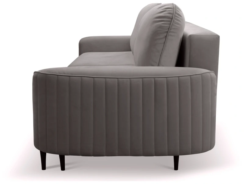 Sofa rozkładana VENA 244 cm z funkcją spania i pojemnikiem na pościel - Velluto 16 Grey