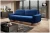 Sofa rozkładana VENA 244 cm z funkcją spania i pojemnikiem na pościel - Velluto 25 Navy