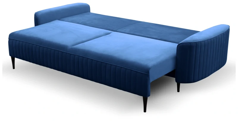 Sofa rozkładana VENA 244 cm z funkcją spania i pojemnikiem na pościel - Velluto 25 Navy