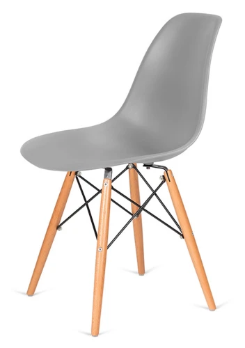 MODESTO krzesło DSW szare - podstawa bukowa