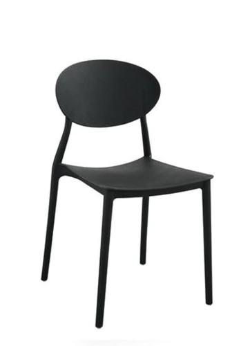 MODESTO krzesło FLEX czarne - polipropylen