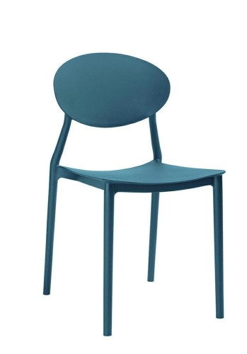 MODESTO krzesło FLEX morskie - polipropylen