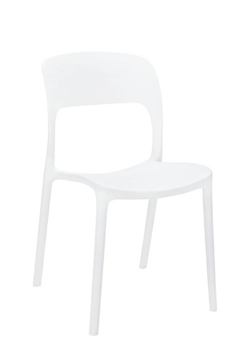 MODESTO krzesło ZING białe - polipropylen