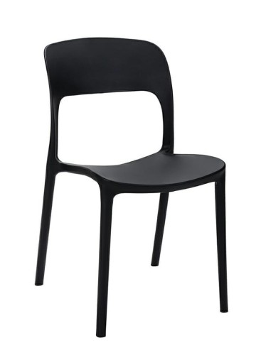 MODESTO krzesło ZING czarne - polipropylen