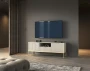Szafka RTV Nova 154cm kaszmir - złoty stelaż