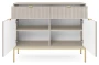 Komoda Nova 104 cm kaszmir - złoty stelaż