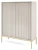 Komoda Nova 104 cm pojemna kaszmir - złoty stelaż
