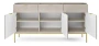 Komoda Nova 154 cm kaszmir - złoty stelaż