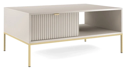 Stolik kawowy Nova 104 cm z szufladą kaszmir