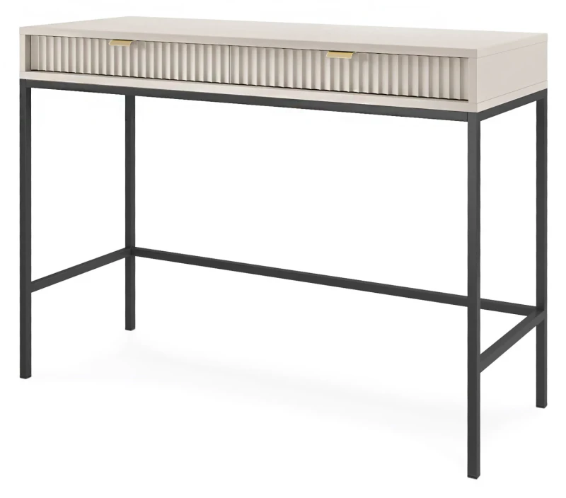 Toaletka Nova z szufladami kaszmir - czarny stelaż