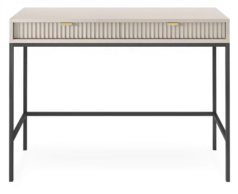 Toaletka Nova z szufladami kaszmir - czarny stelaż