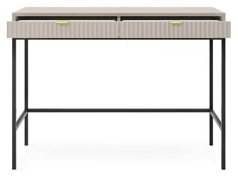 Toaletka Nova z szufladami kaszmir - czarny stelaż