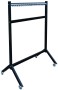 Wieszak do szatni 120 cm 40 hak Czarny/Srebrny