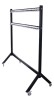 Wieszak do szatni 120 cm 80 hak, czarny/srebrny