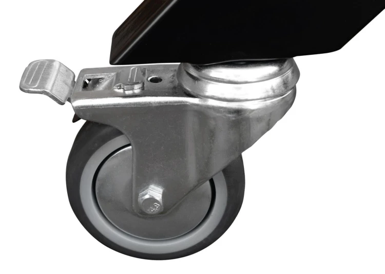 Wieszak do szatni 120 cm 80 hak, czarny/srebrny