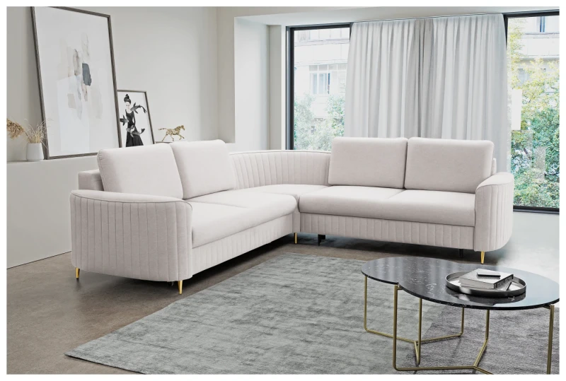 Narożnik tapicerowany LAREN 251 cm do salonu - Castel 04