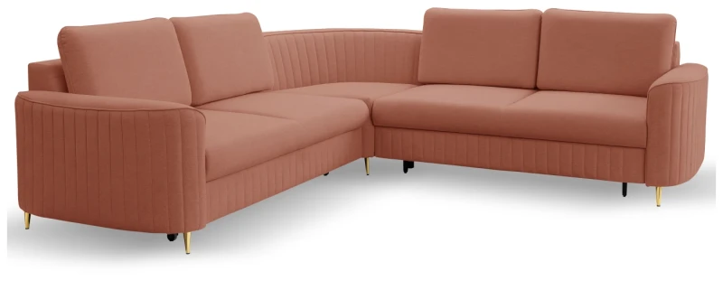 Narożnik tapicerowany LAREN 251 cm do salonu - Castel 55