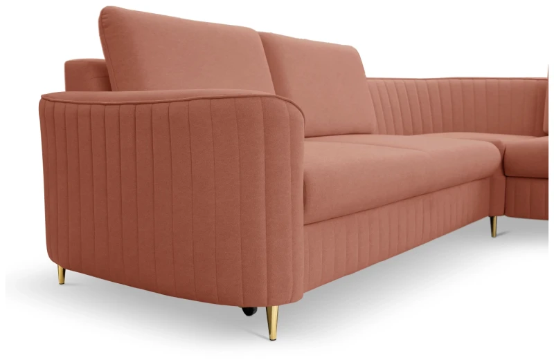 Narożnik tapicerowany LAREN 251 cm do salonu - Castel 55