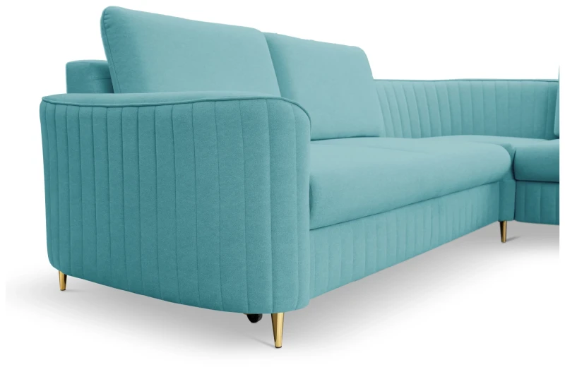 Narożnik tapicerowany LAREN 251 cm do salonu - Castel 70