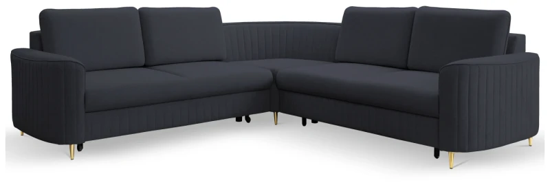 Narożnik tapicerowany LAREN 251 cm do salonu - Castel 79