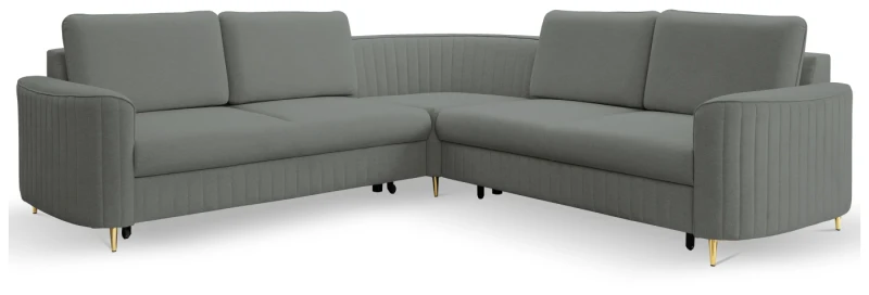 Narożnik tapicerowany LAREN 251 cm do salonu - Castel 93