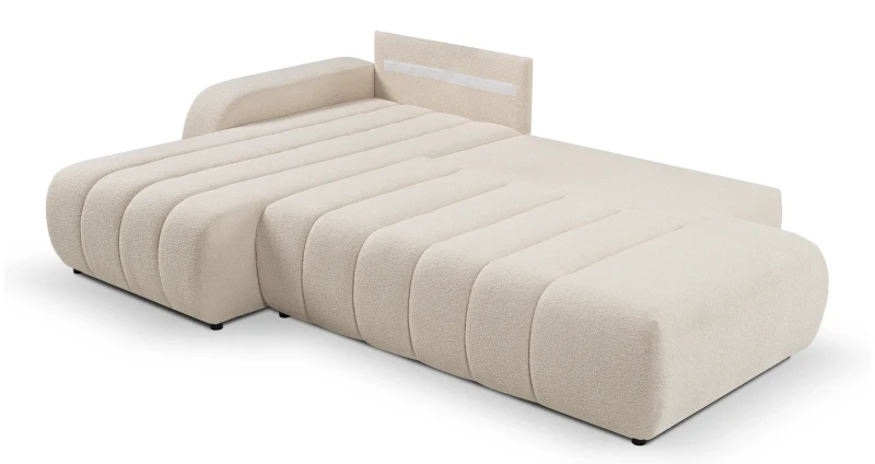 Narożnik rozkładany BALOO 276 cm z funkcją spania i pojemnikiem na pościel - Lambi 8