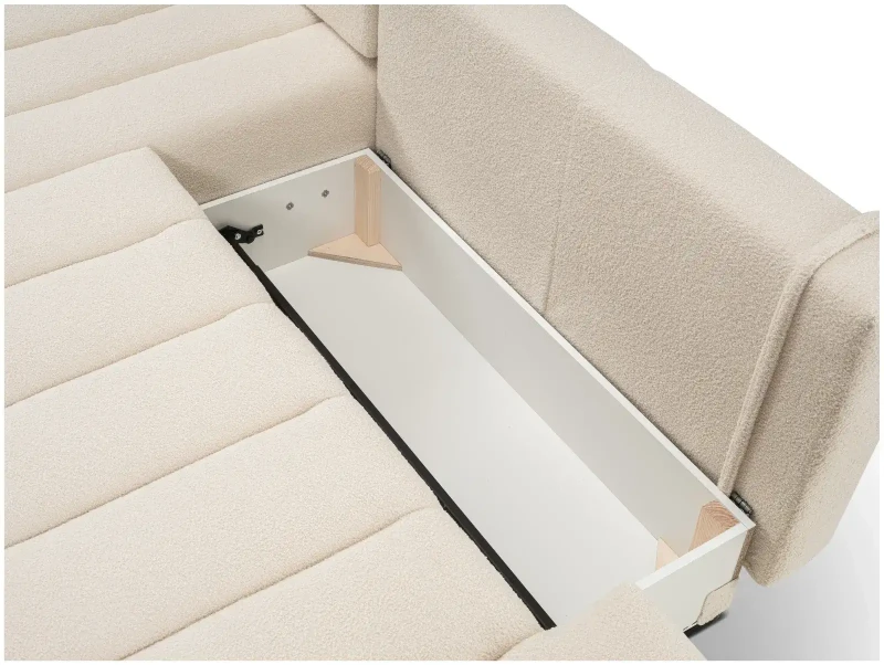 Narożnik rozkładany BALOO 276 cm z funkcją spania i pojemnikiem na pościel - Lambi 8