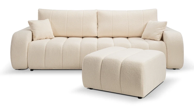 Sofa rozkładana BALOO 248 cm z funkcją spania i pojemnikiem na pościel - Lambi 8