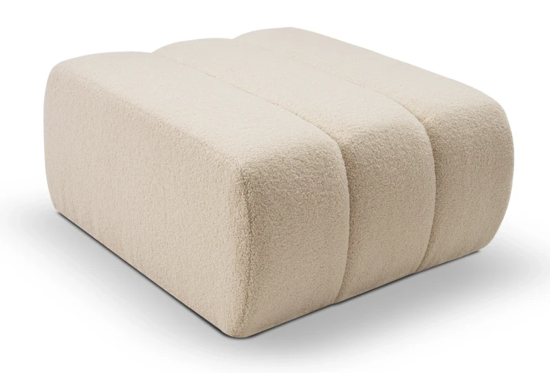 Pufa tapicerowana BALOO 82 cm nowoczesna pikowana do salonu - Lambi 8