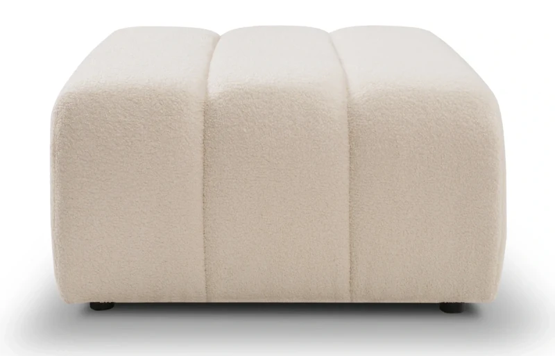 Pufa tapicerowana BALOO 82 cm nowoczesna pikowana do salonu - Lambi 8