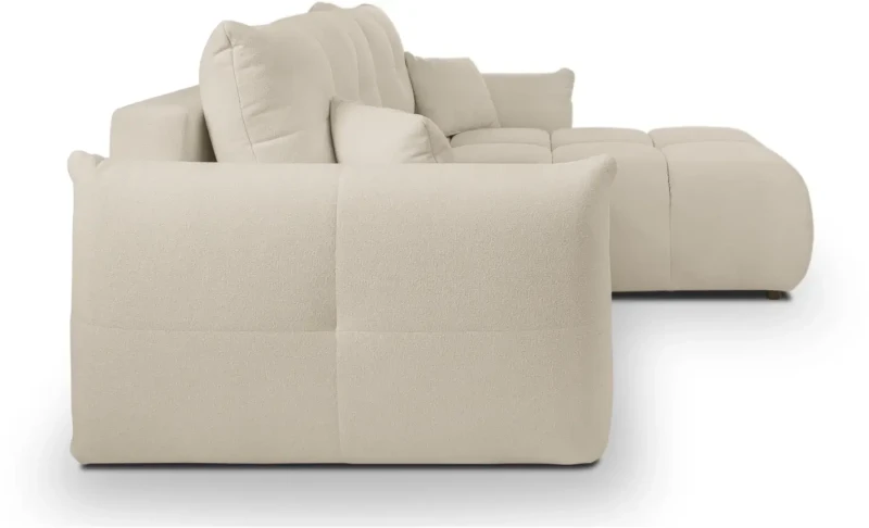 Narożnik rozkładany BASE 257 cm z funkcją spania i pojemnikiem na pościel - Sicuro 55