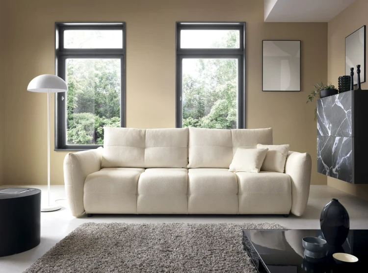 Sofa rozkładana BASE 245 cm z funkcją spania i pojemnikiem na pościel - Sicuro 60