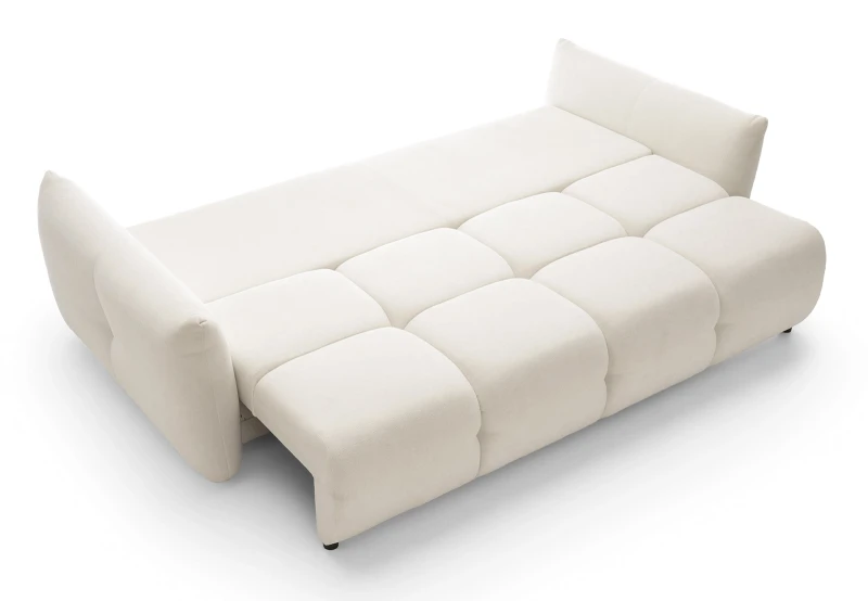 Sofa rozkładana BASE 245 cm z funkcją spania i pojemnikiem na pościel - Sicuro 60