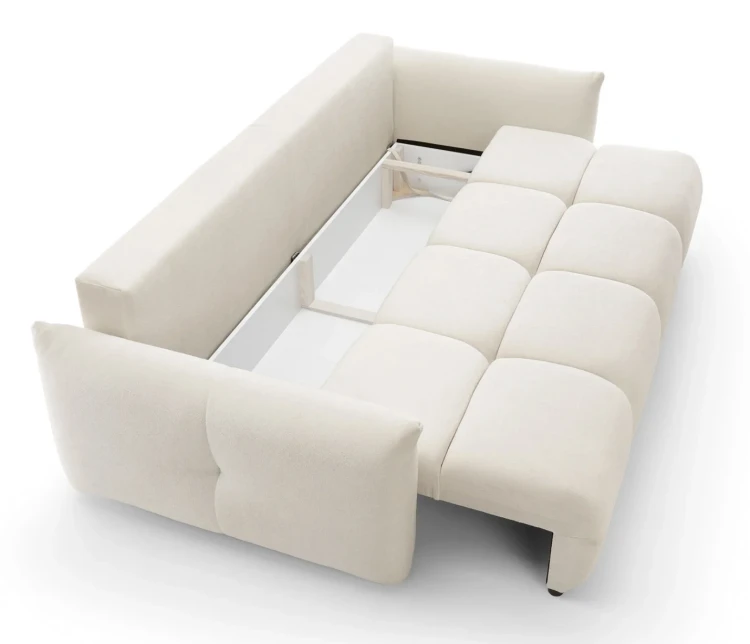Sofa rozkładana BASE 245 cm z funkcją spania i pojemnikiem na pościel - Sicuro 60