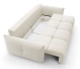 Sofa rozkładana BASE 245 cm z funkcją spania i pojemnikiem na pościel - Sicuro 60
