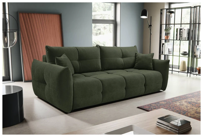 Sofa rozkładana BASE 245 cm z funkcją spania i pojemnikiem na pościel - Wind 75