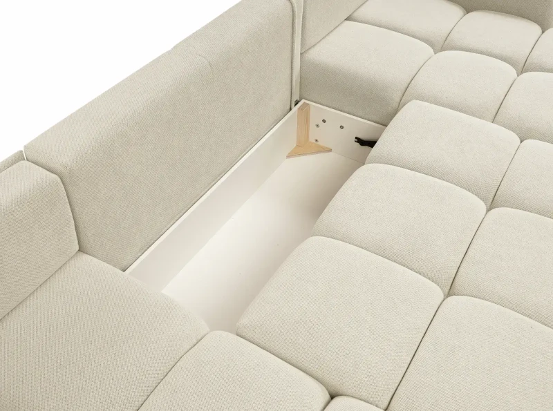 Narożnik rozkładany SOHO 359 cm z funkcją spania i pojemnikiem na pościel - Curio 09