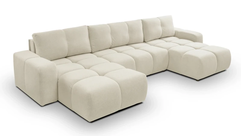 Narożnik rozkładany SOHO 359 cm z funkcją spania i pojemnikiem na pościel - Curio 09